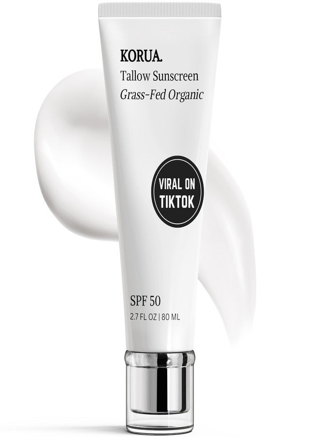 Korua Grass Fed Tallow Sunscreen 80ML with Non Nano Zinc Oxide 25% - Image 1